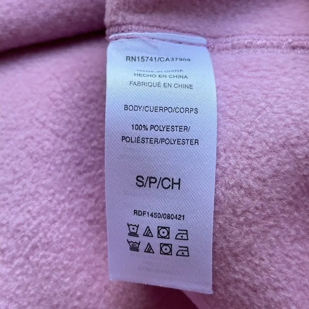 Splendid Sundown Ashley Pullover Cropped Sherpa Sweatshirt Bubble Gum Pink S
